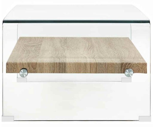 Konferenční stolek čirý 98 x 45 x 31 cm tvrzené sklo 284743