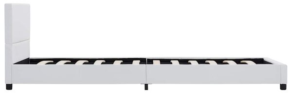 Rám postele bílý umělá kůže 90 x 200 cm 284762