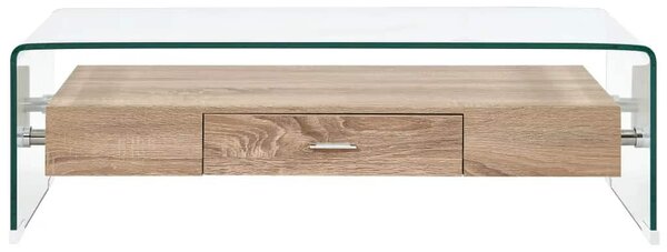 Konferenční stolek čirý 98 x 45 x 31 cm tvrzené sklo 284747