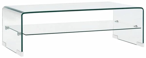 Konferenční stolek čirý 98 x 45 x 31 cm tvrzené sklo 284745