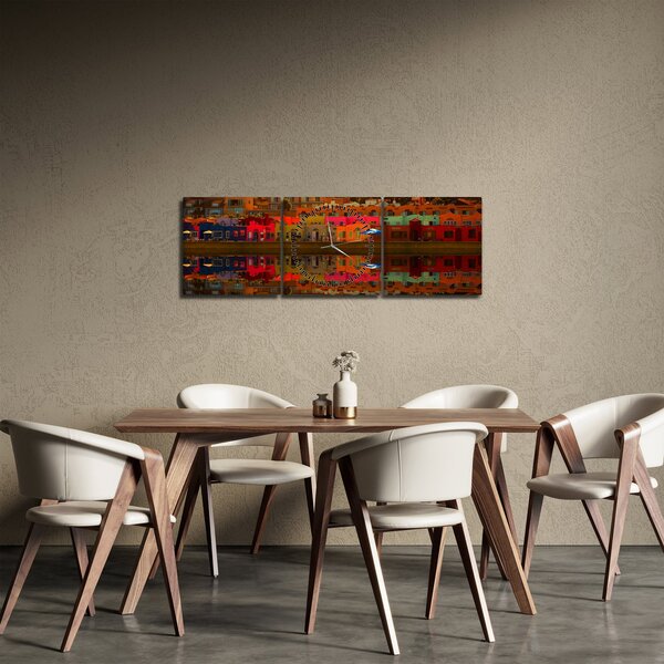 Obraz - Místo pro letní koupání (s hodinami) (90x30 cm)