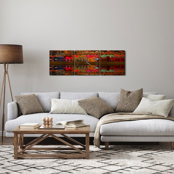 Obraz - Místo pro letní koupání (s hodinami) (90x30 cm)