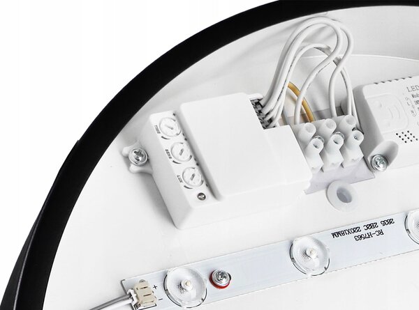Černé stropní LED svítidlo 30 W, 40 cm
