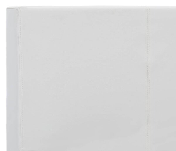 Rám postele bílý umělá kůže 180 x 200 cm 284767