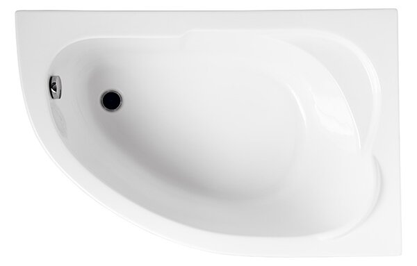 Polimat Akrylátová asymetrická vana Standard 130x85 L(R) AS Barva: Bílá, Orientace: Pravá