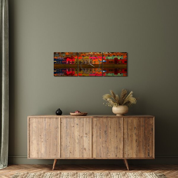 Obraz - Místo pro letní koupání (s hodinami) (90x30 cm)