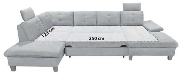 SEDACÍ SOUPRAVA, textil, šedá MID.YOU - Sedací soupravy, Online Only
