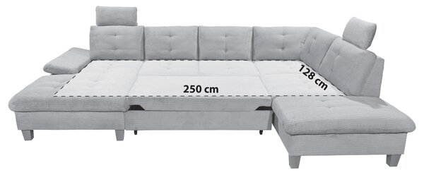 SEDACÍ SOUPRAVA, textil, šedá MID.YOU - Sedací soupravy, Online Only