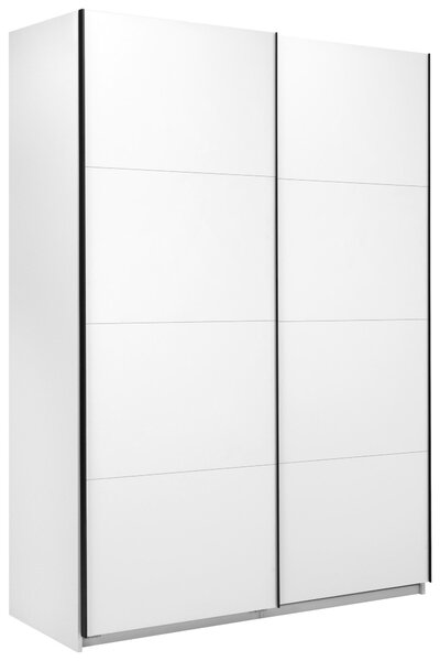 ŠATNÍ SKŘÍŇ S POSUVNÝMI DVEŘM, bílá, 150/211,5/61,5 cm P & B - Šatní skříně, Online Only