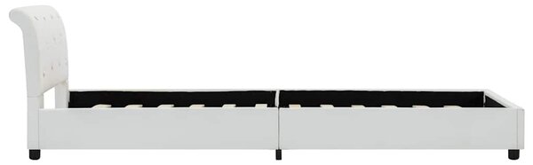 Rám postele bílý umělá kůže 90 x 200 cm 284870