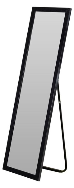 Stojací zrcadlo obdélníkové 126 cm, černé