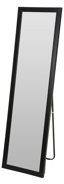 Stojací zrcadlo obdélníkové 126 cm, černé