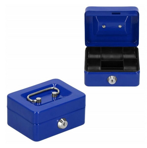Příruční pokladna SPRINGOS CASHBOX 1 modrá