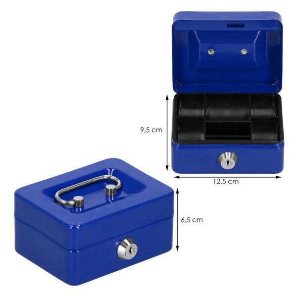 Příruční pokladna SPRINGOS CASHBOX 1 modrá