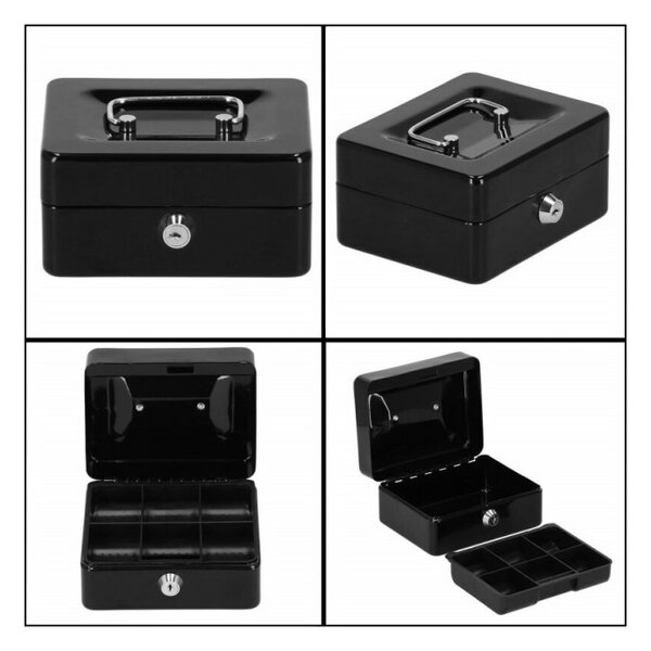 Příruční pokladna SPRINGOS CASHBOX 2 černá