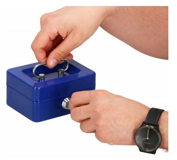 Příruční pokladna SPRINGOS CASHBOX 1 modrá