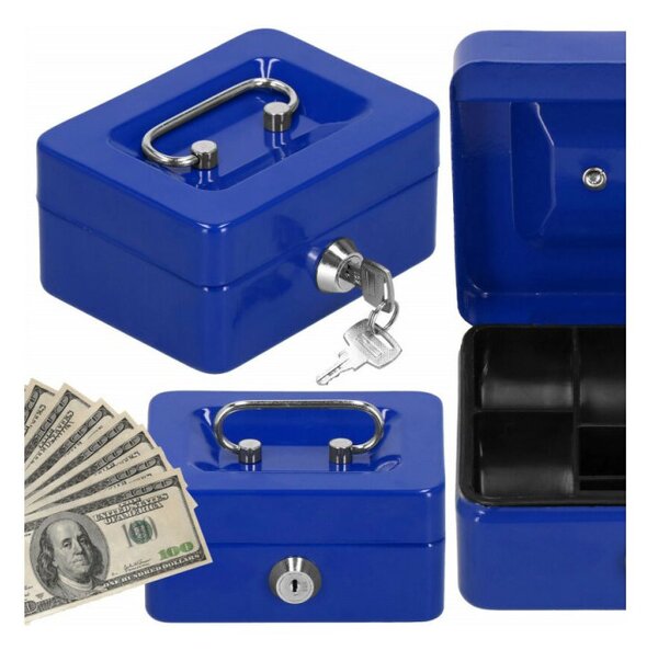 Příruční pokladna SPRINGOS CASHBOX 1 modrá