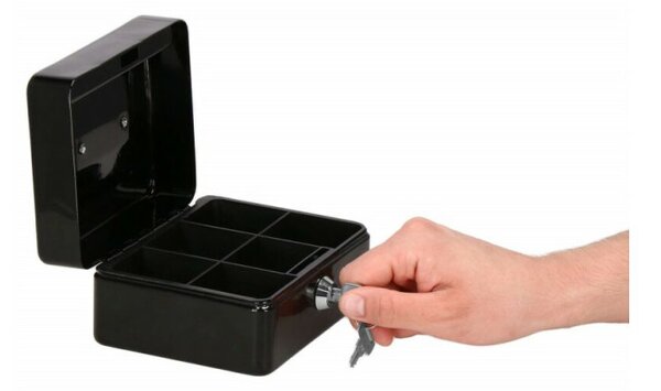 Příruční pokladna SPRINGOS CASHBOX 2 černá