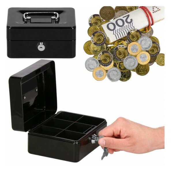 Příruční pokladna SPRINGOS CASHBOX 2 černá