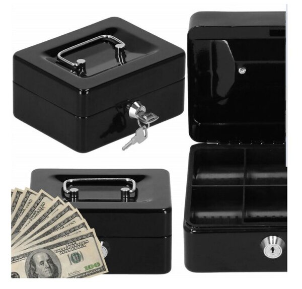 Příruční pokladna SPRINGOS CASHBOX 2 černá