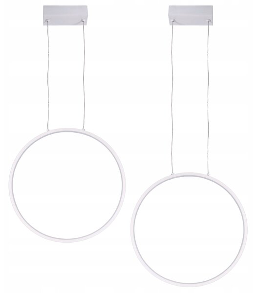 Bílé sada 2 ks: LED závěsné svítidlo 50 W, 4000 K, neutrální bílá