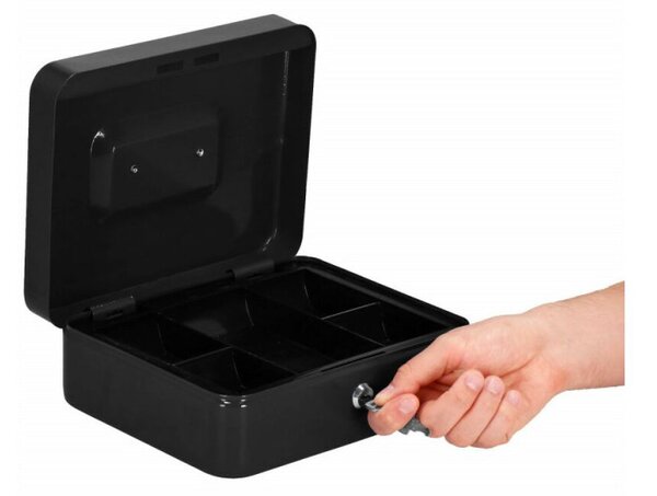 Příruční pokladna SPRINGOS CASHBOX 5 černá