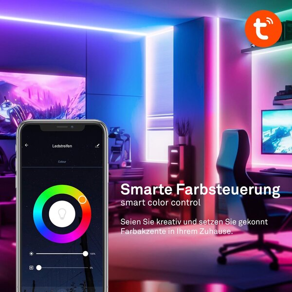 BRI 2154192 Pimp Your Stripe startovací sada LED pásek 2m, WiFi, RGB+W - BRILONER