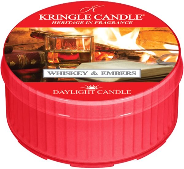 Kringle Candle Whiskey & Embers čajová svíčka 42 g