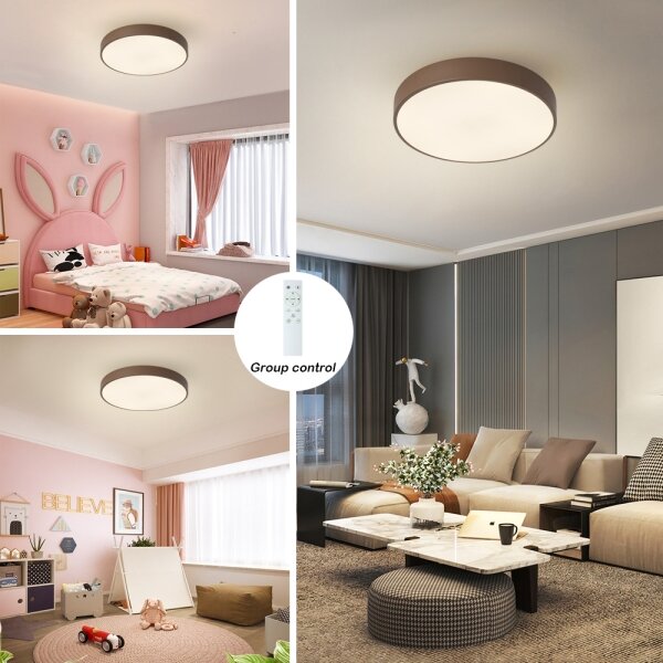 Brilagi - LED Stm stropní svítidlo POOL LED/48W/230V 3000-6000K 40 cm hnědá+DO