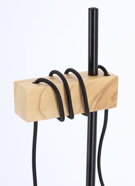 Černá stolní lampa 366 E27 ve skandinávském stylu