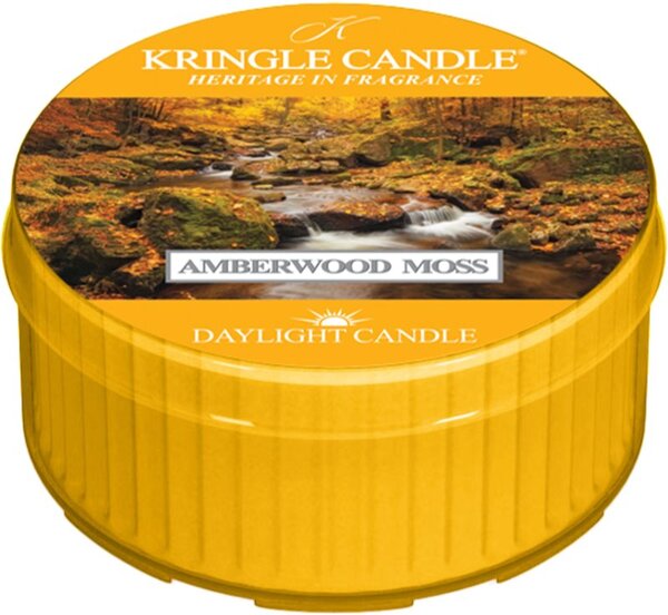 Kringle Candle Amberwood Moss čajová svíčka 42 g