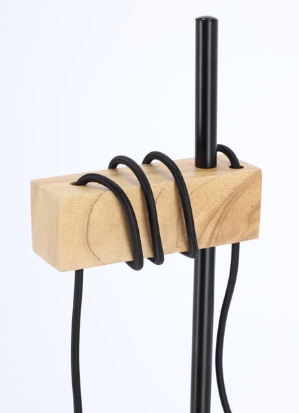 Černá stolní lampa 366 E27 ve skandinávském stylu