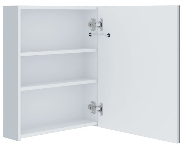 LED koupelnová skříňka se zrcadlem 50 x 13,5 x 60 cm 285115