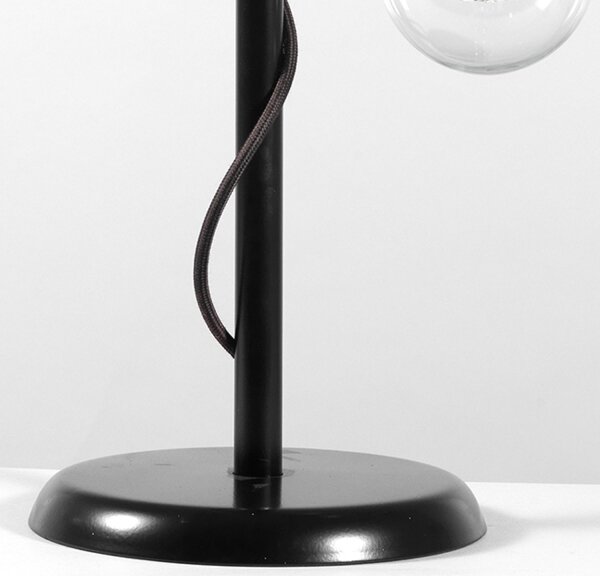 ONLI - Stolní lampa WIRE 1xE27/15W/230V 50 cm černá