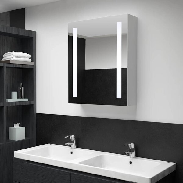 LED koupelnová skříňka se zrcadlem 50 x 13 x 70 cm 285117