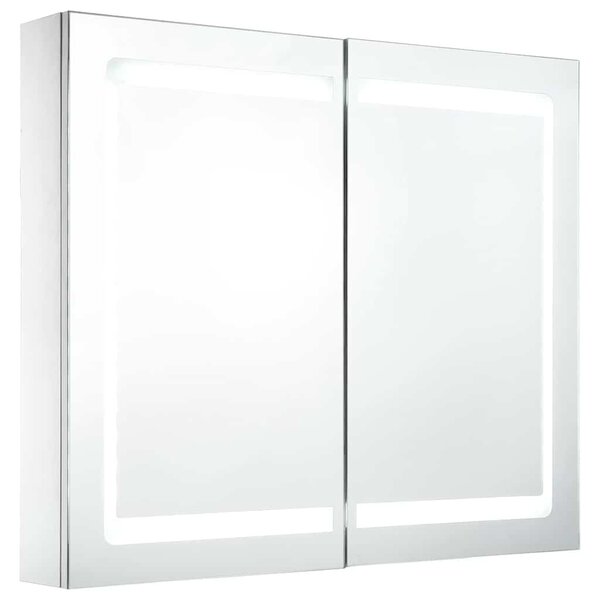 LED koupelnová skříňka se zrcadlem 80 x 12,2 x 68 cm 285123