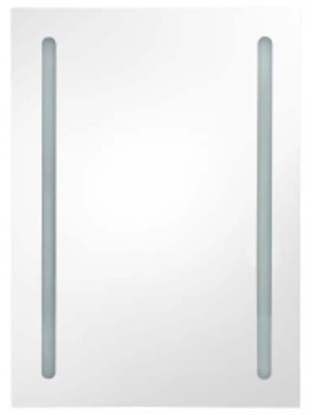 LED koupelnová skříňka se zrcadlem 50 x 13 x 70 cm 285117