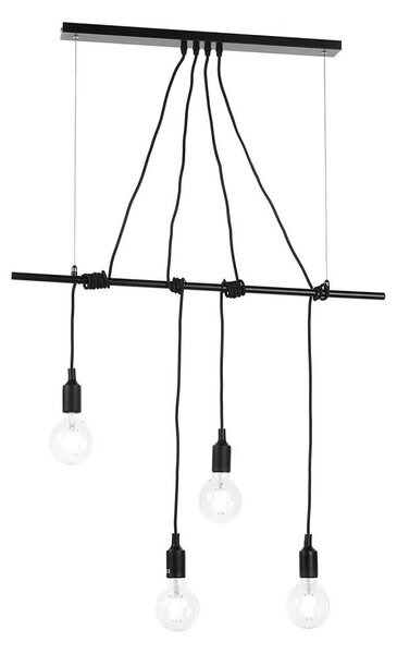 ONLI - Lustr na lanku WIRE 4xE27/15W/230V černá