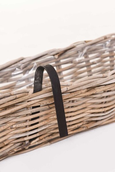 Balkónový truhlík SACADA, ratan, délka 46 cm, natur
