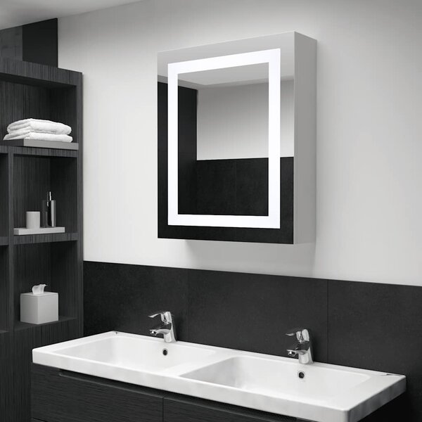 LED koupelnová skříňka se zrcadlem 50 x 13 x 70 cm 285116