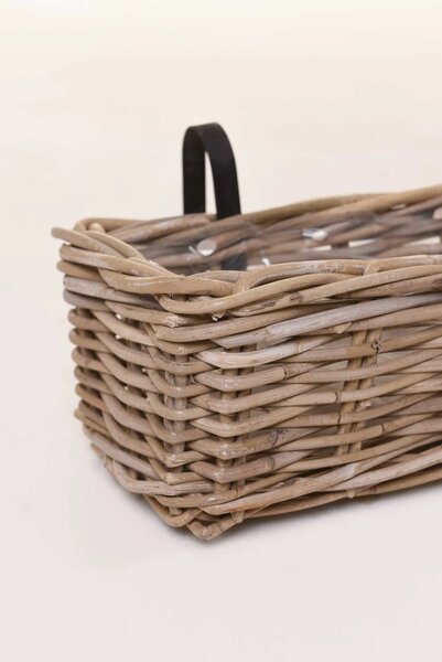 Balkónový truhlík SACADA, ratan, délka 57 cm, natur
