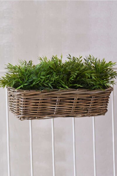 Balkónový truhlík SACADA, ratan, délka 46 cm, natur