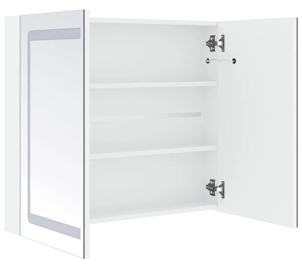 LED koupelnová skříňka se zrcadlem 80 x 12,2 x 68 cm 285123