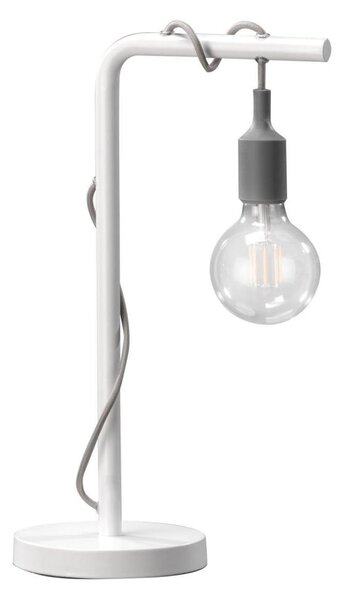 ONLI - Stolní lampa WIRE 1xE27/15W/230V 50 cm šedá/bílá