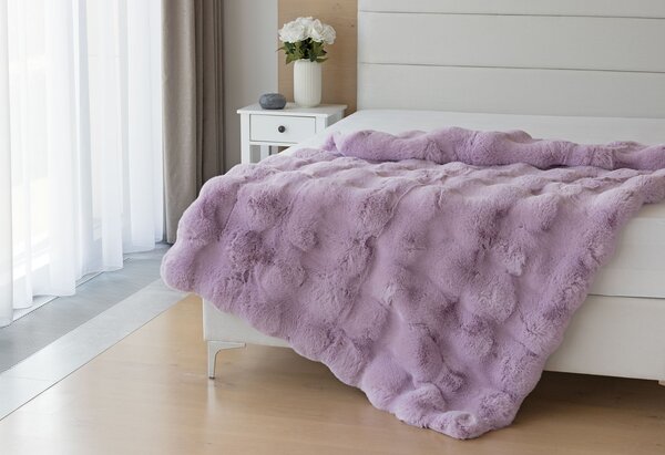 Deka Bouncy fialová Jednobarevná deka 130/180