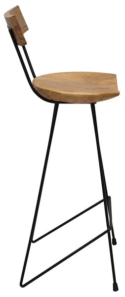 Barové stoličky 2 ks masivní teak 285205
