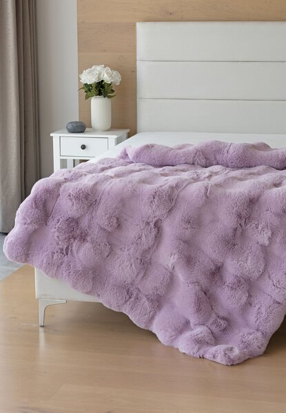 Deka Bouncy fialová Jednobarevná deka 130/180