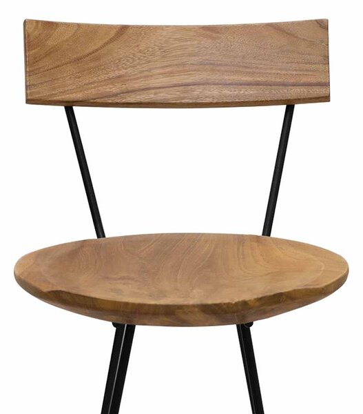 Barové stoličky 2 ks masivní teak 285205
