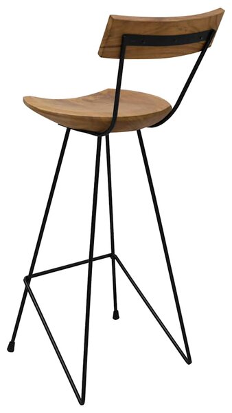 Barové stoličky 2 ks masivní teak 285205