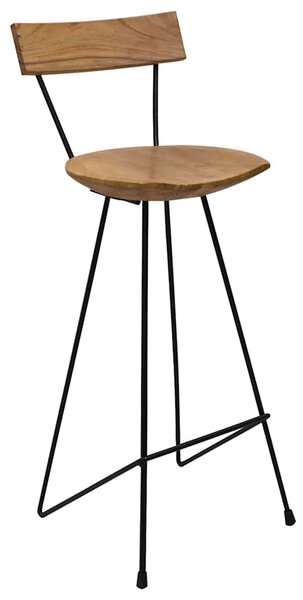 Barové stoličky 2 ks masivní teak 285205